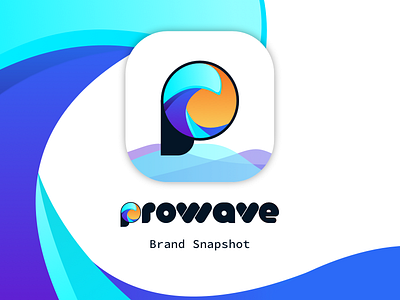ProWave Brand Snapshot brand glossy gradient identity pro prowave snapshot wave