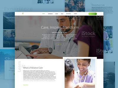 Pallative Care Landing Page cancer care home hospice landing medical pallative web