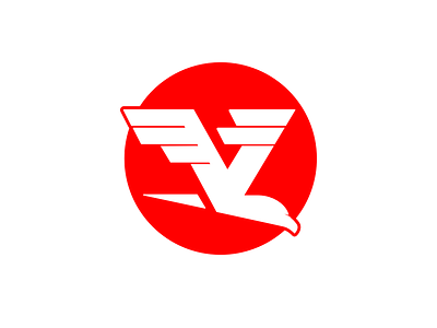 VoomTek Logo bird brand eagle fast hawk logo motion sun voom