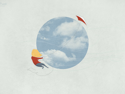 Fly a Kite Wallpaper design illustration wallpaper wallpaper design