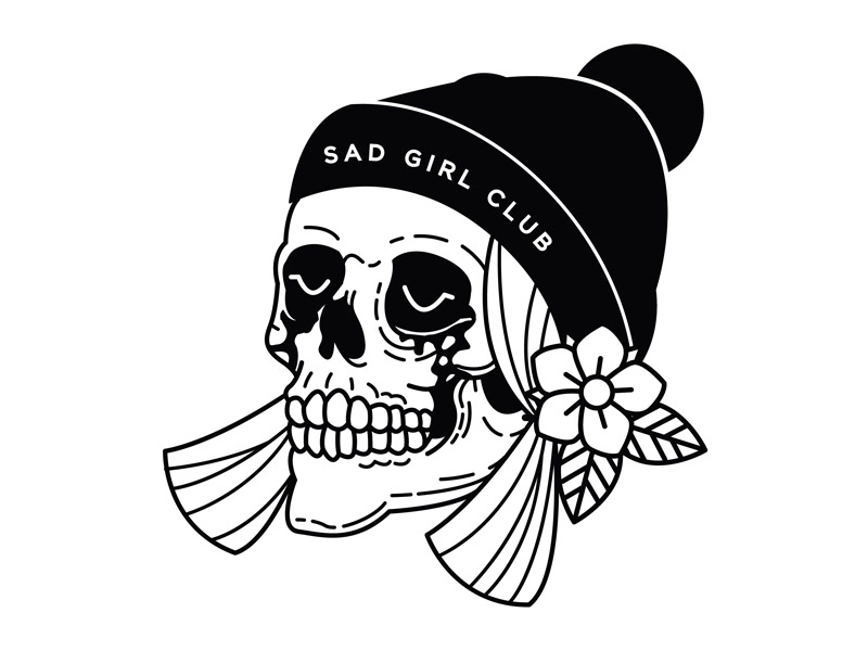 Sad Skull Club Digital Art Print Collection