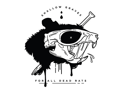 Shallow Graves. Dead Rats. against me gore illustration lyrics punk rat tattoo