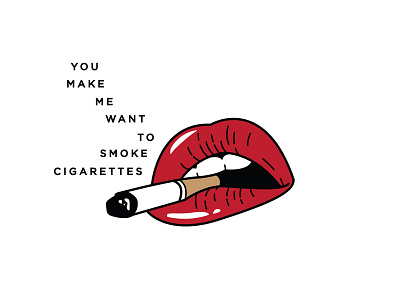 Cigarettes. against me! cigarette lips lyrics punk red lipstick smoking