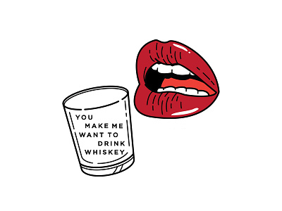 Whiskey. against me! alcohol drinking lips lyrics punk red lipstick whiskey