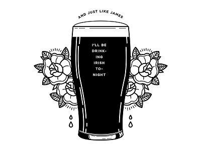 Just like James. against me! beer guinness illustration punk rock st. patricks day stout
