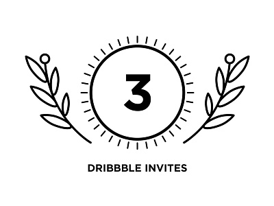 Invites. black and white dribbble dribbble invite invites