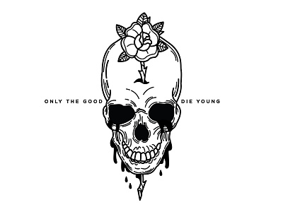 Billy Joel. billy joel death flowers illustration lyrics skull skull art tattoo