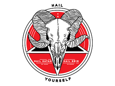 Last Podcast on the Left devil hail satan illustration last podcast on the left podcast ram skull skull spooky tattoo