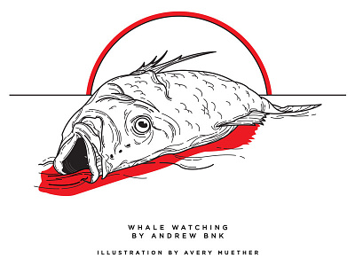 Red Tide. black work blackwork fish florida illustration line work linework red tide short story tattoo