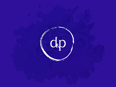 D&P Painting blue brush logo paint