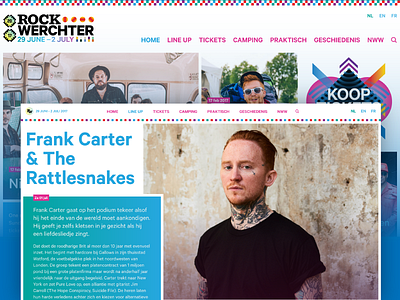 Rock Werchter design festival ui web website