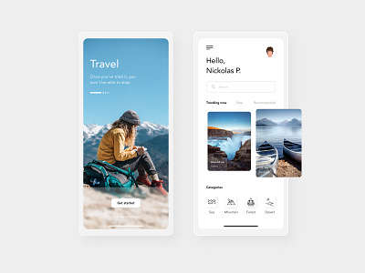 Travel mobile app clean design clean ui mobile app mobile app design mobile design mobile ui travel app ui ui design uiux ux ux design