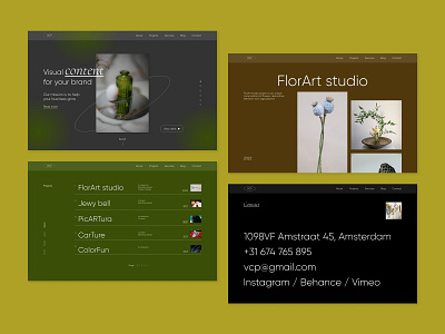 FlorArt studio figma ui uidesign web webdesign webdesigner