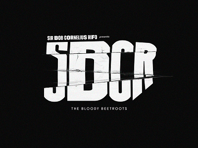 SBCR | logo design andrea mastroluca bloody beetroots cut dj logo music paper sbcr scan sir bob cornelius rifo type typography