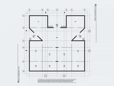 Parallel Dimension \ P.34 architecture architecture design black blueprint circle design drafting grid illustration layoutdesign lines parallel prototype square typograpgy vector