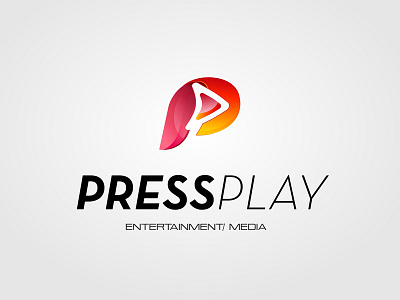 Press Play Logo Concept graphic design logo concept logo design