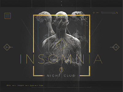 Insomnia Night Club Dubai agency art artman creative design designer portfolio dubai share ui ux design web