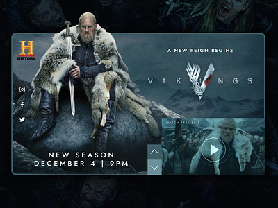 Vikings Season 6 - Concept Website Design