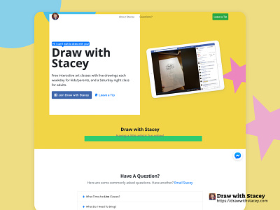 Draw With Stacey branding design front end front end front end development frontend frontend design frontend development marketing social campaign ui ux web web design website website design