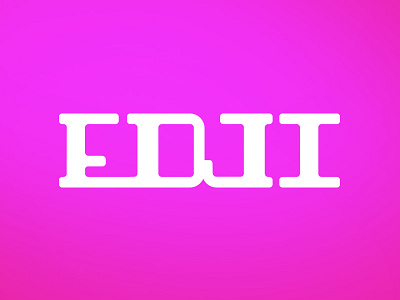 edji v1 apps illustrator lettering logo startup tech type vector