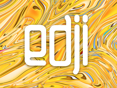 edji app emoji illustration lettering logo