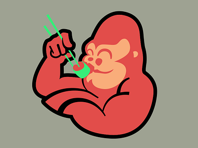 Gorilla Sushi branding food gorilla identity illustration logo monkey restaurant sushi vector