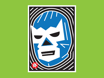 Demonio Azul beer cards design illustration loteria luchador luchalibre packaging vector wrestling