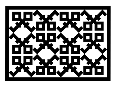 F Logo | Pattern abstract chicago identity key logo mark mosaic pattern system
