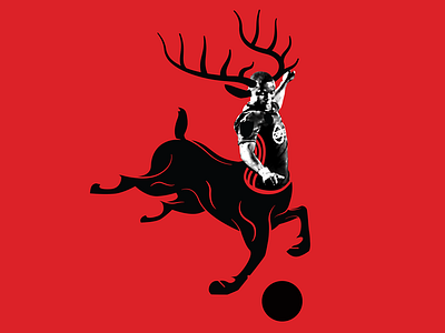 Little Rock Rangers - Poster arkansas deer design football illustration poster soccer stag