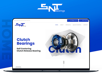 Snt Bearings - Website Design blue clean design industrial light ui ux web wordpress