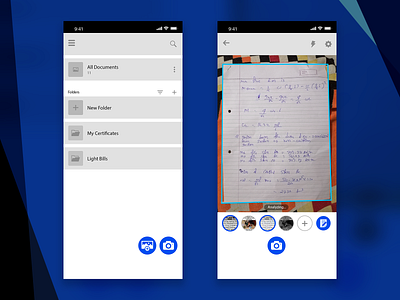 Multiple Document Scan App- Easy UI Design