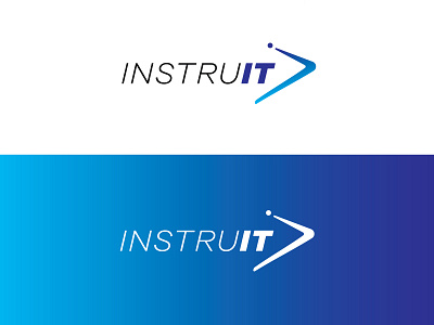 Instruit - Software Consultancy Logo blue branding clean company consultancy design icon identity lettering logo monogram software symbol