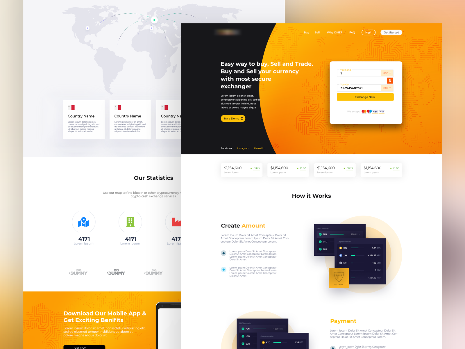 Online Cryptocurrency Exchange Platform by Saurabh Jadav on Dribbble