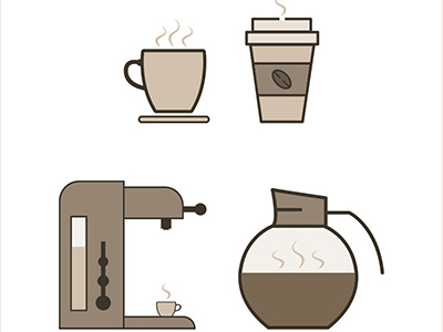 Coffee Icons Dribbble design icon