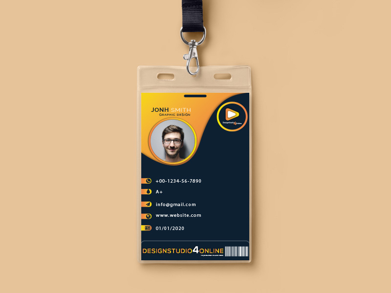 ID Card Design in illustrator by Md Kawser Ahmed on Dribbble