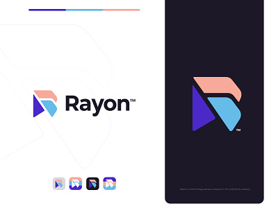 Rayon Logo - R branding design graphic design icon illustration logo logomark vector