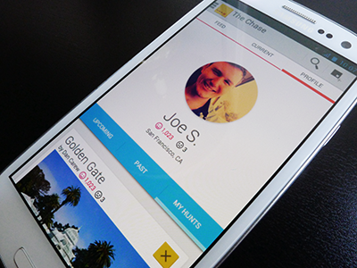 The Chase: User Profile android app mobile profile tabs