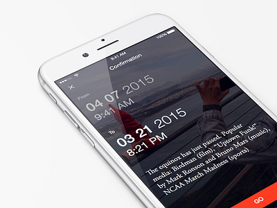 Time Travel iOS App date picker events ios mobile time travel ui ux