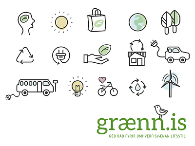 Graenn.is - environment green icons