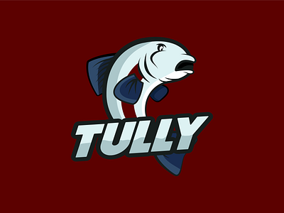 Tully Trout Sports Mascot Logo