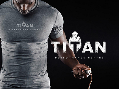 Titan Performance Centre athlete brand clothing fitness logo mark performance shirt sport t shirt titan workout