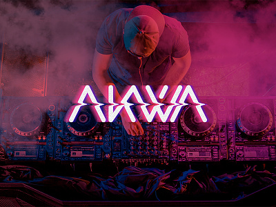 Akwa Dj Logo brand branding design lettering logo type typography vector
