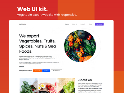 LeafyLanka export ui vegetable web