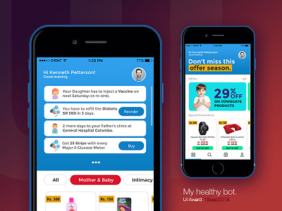 My healthy bot android app app design health app iosapp mobile pharmacy