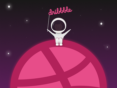 Dribbble dribbblers first happy hello high shot