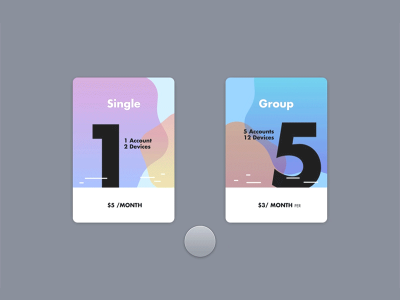 Daily UI - 030 Pricing Card dailyui design ios mobile ui ux web