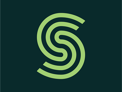 Spencer Creative Co. design studio green logo s