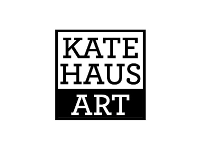 Kate Haus Art 2d agency art brand branding design flat logo logo design vector