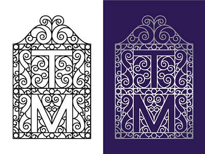 Tara & Morgan Charleston Gate branding charleston chs design gate invitations letterhead logo mt stationary tm weddings