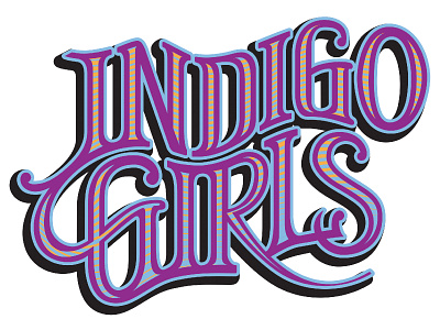 Indigo Girls – Easter Sunday gig typography gig art gigposter hand lettering illustration logo typography